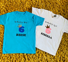 Load image into Gallery viewer, Birthday T-shirt
