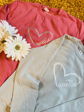 Load image into Gallery viewer, Family hearts sweatshirt
